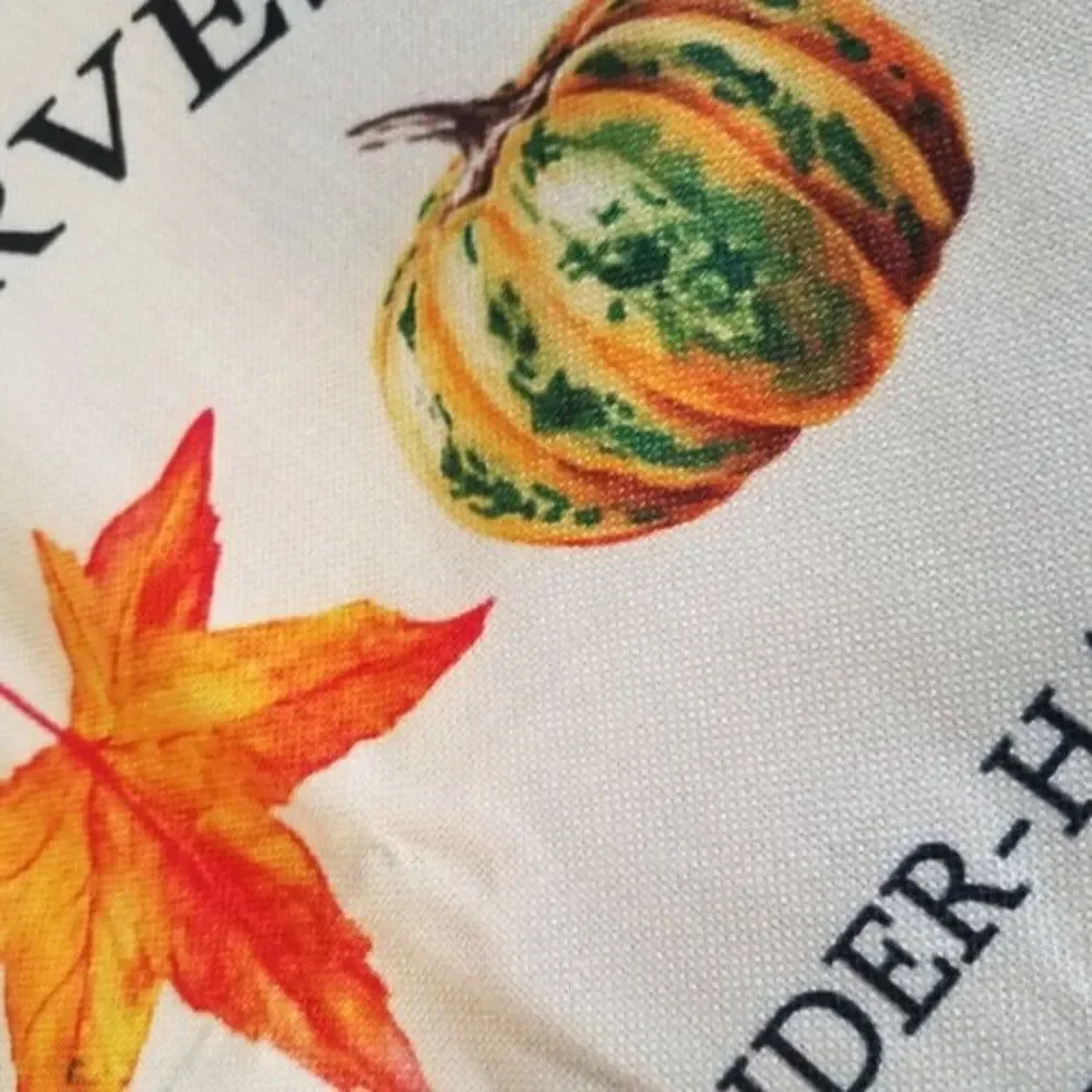 Harvest Market Pumpkin Hayrides Accent Throw Pillow Cover Case Fall 17